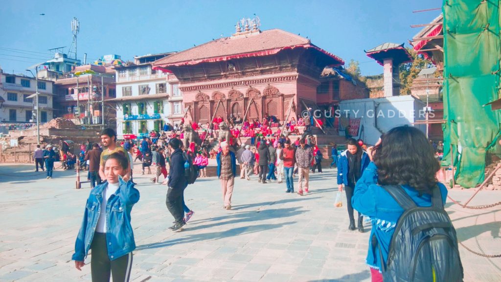 One of the crowded place in Kathmandu