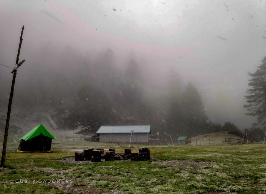 Prashar Lake-Campsite-Snowfall-Himachal-01