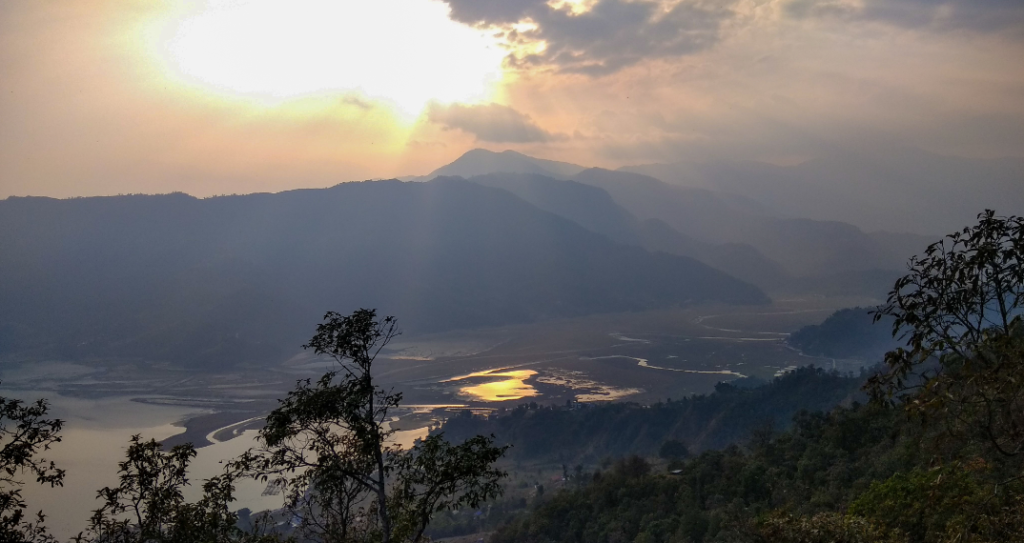 Pokhara looks beautiful from top of Sarangkot.