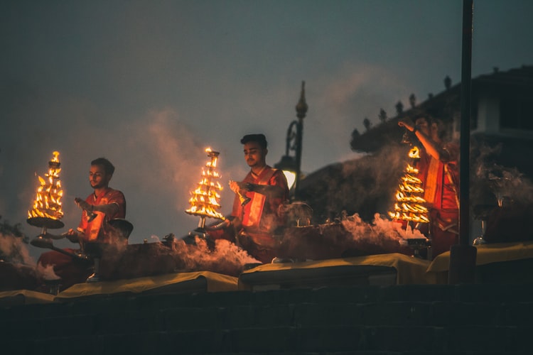 Ganga Arti at Assi Ghat, Varanasi