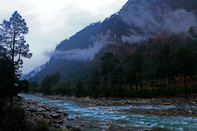 View of Himalayas in Mussoorie